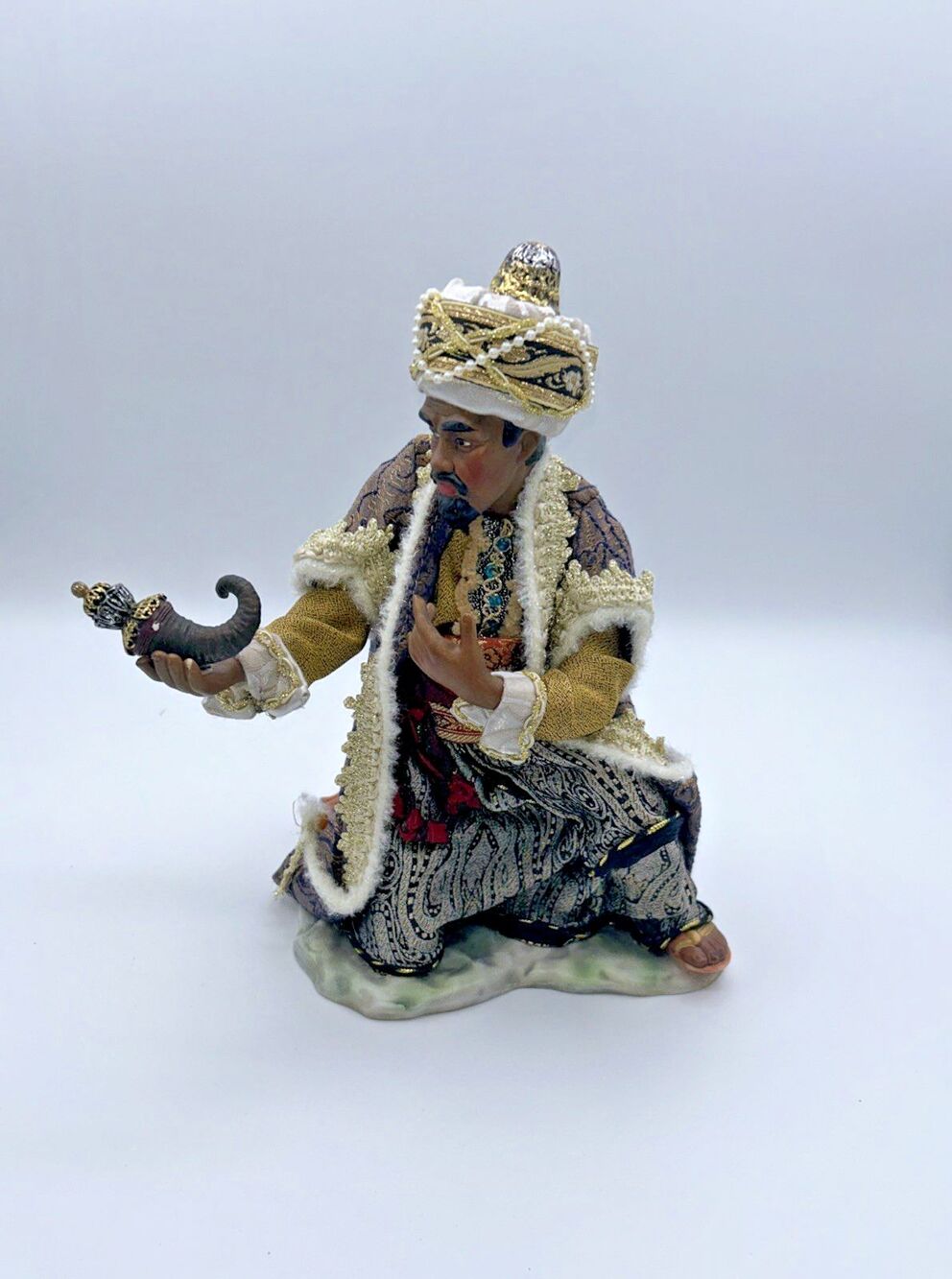 VTG Member's Mark Christmas Nativity 10" Wiseman Figurine Replacement Brown READ